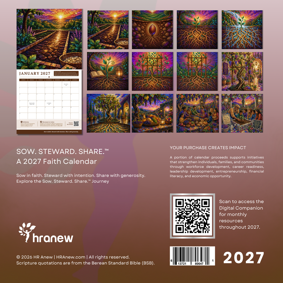 SOW. STEWARD. SHARE.™ 2027 FAITH CALENDAR